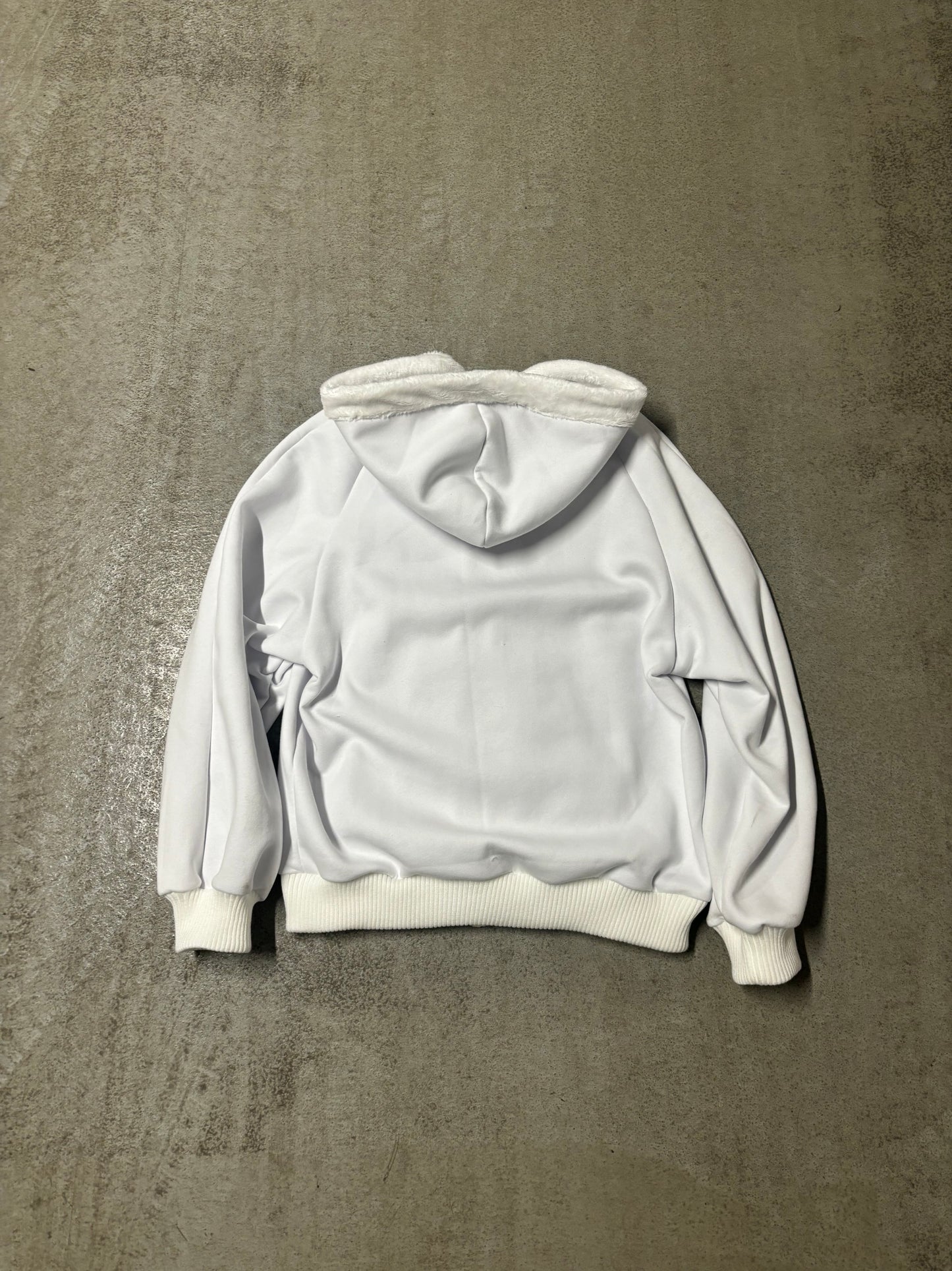 Flava White Fur Hoodie