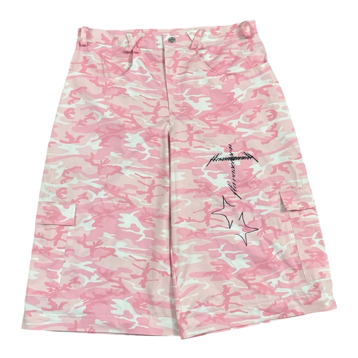 Pink Camo Zip Pants 2in1
