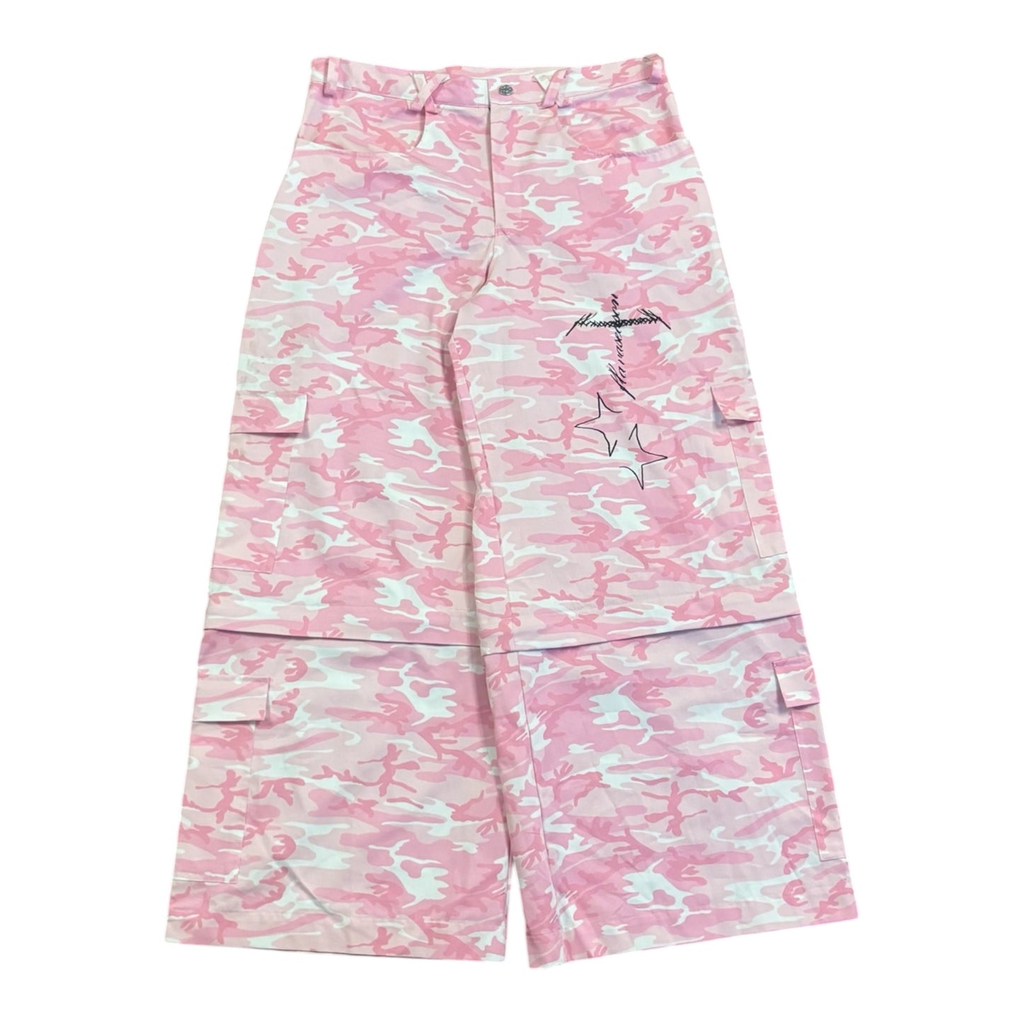 Pink Camo Zip Pants 2in1