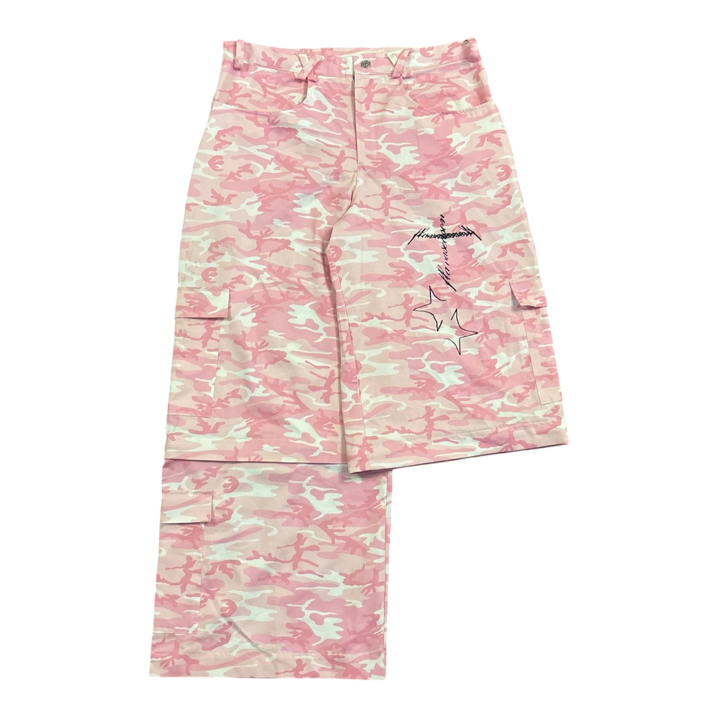 Pink Camo Zip Pants 2in1
