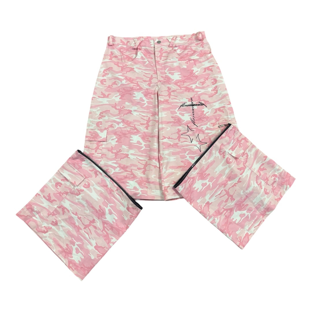 Pink Camo Zip Pants 2in1
