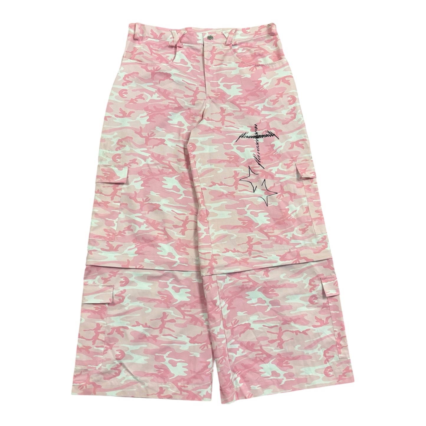 Pink Camo Zip Pants 2in1