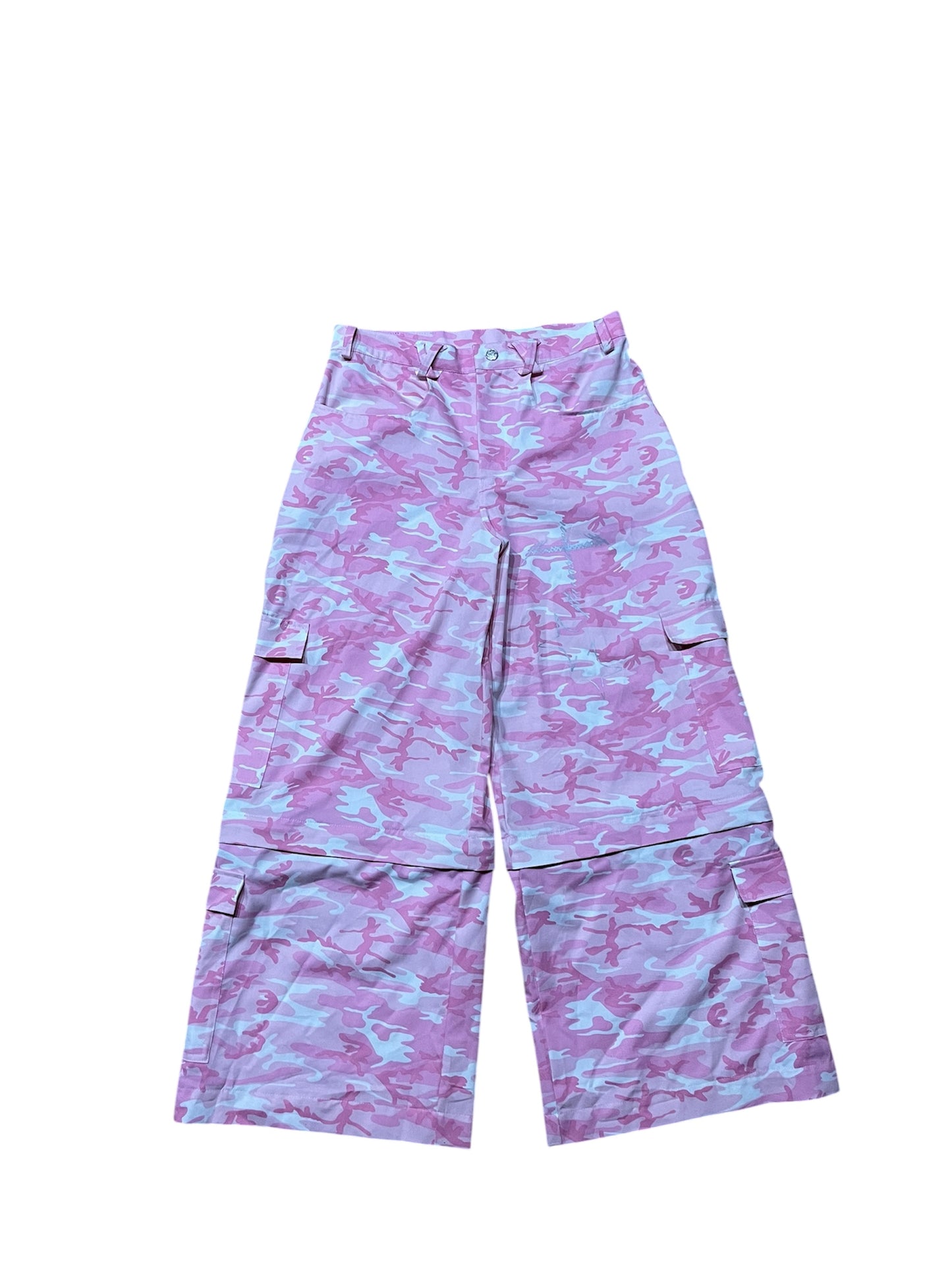 Pink Camo Zip Pants 2in1