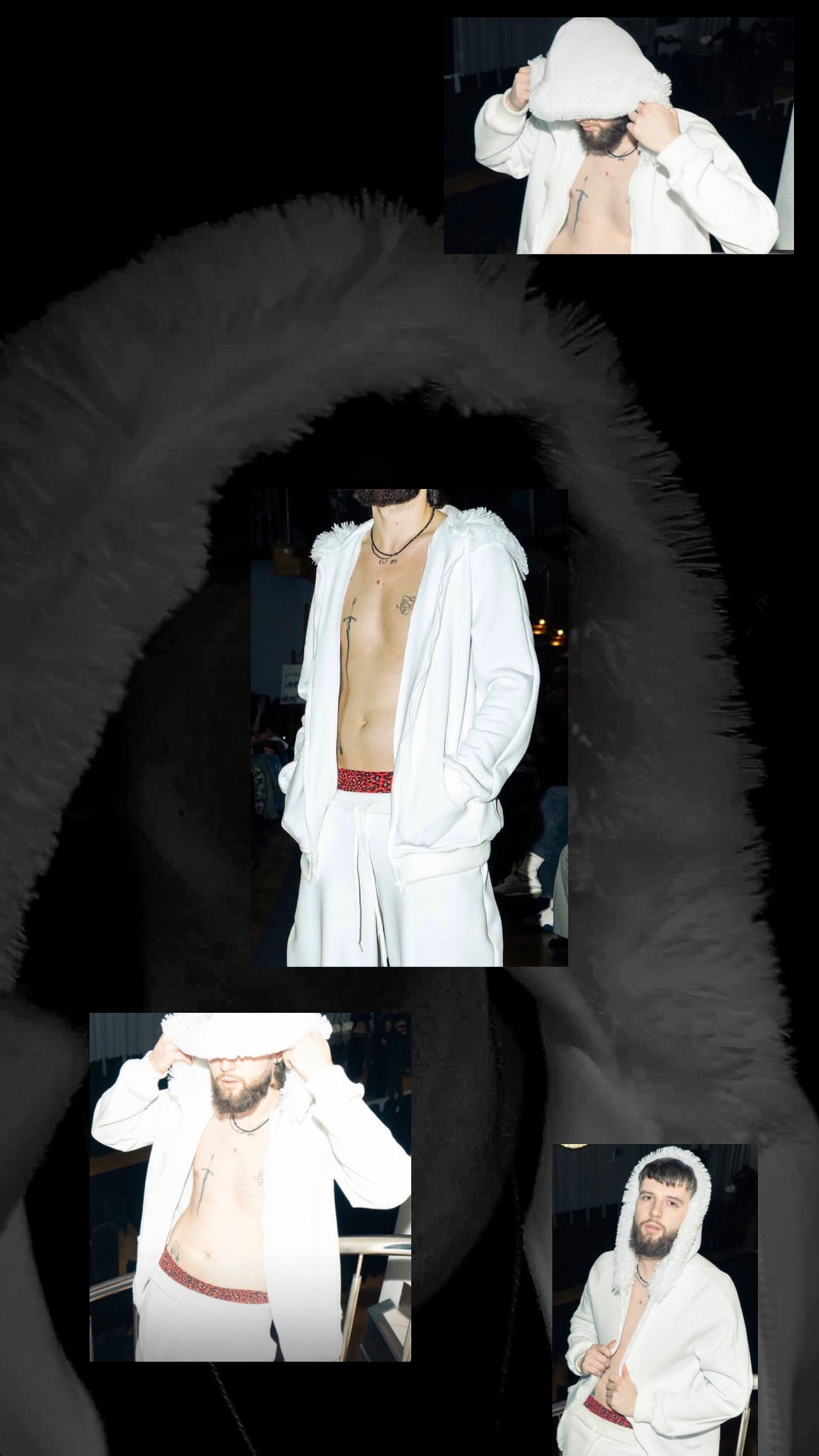 Flava White Fur Hoodie